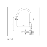 Vòi Rửa Chén Malloca K279C